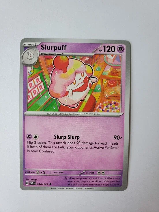 Slurpuff 90/167 | Twilight Masquerade | Uncommon | NM | Pokemon TCG Card