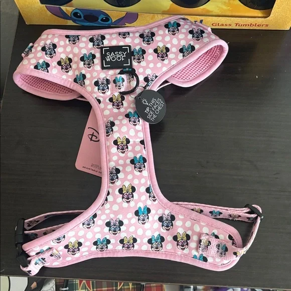 Disney Minni Mouse LARGE Sassy Woof Dog Harness