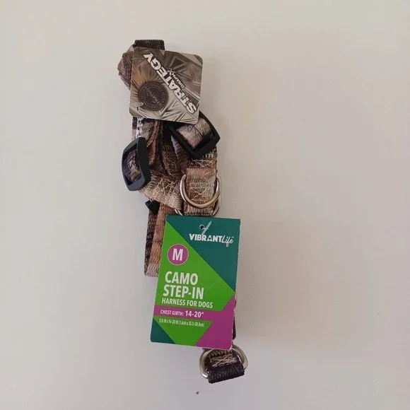 Vibrant Life Camo Step-In‎ Harness For Dogs Medium Chest Girth 14-20