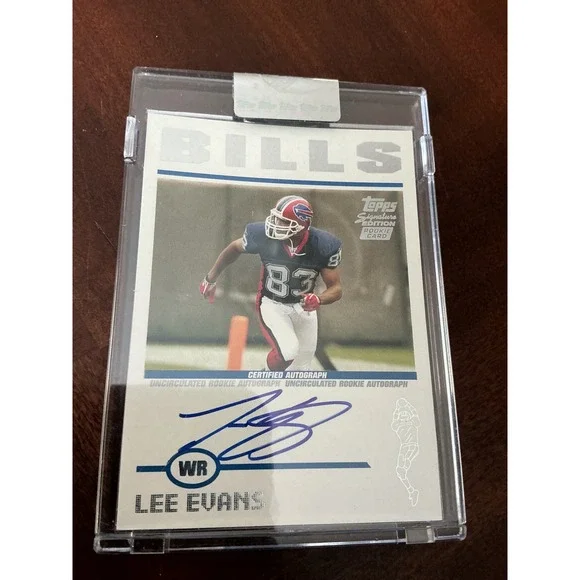 2004 Topps Signature Edition Lee Evans Buffalo Bills Rookie Card Auto RC