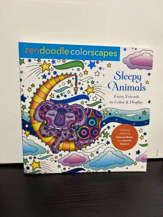 Sleepy animals coloring book