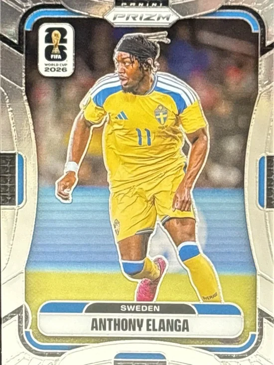 Panini Prizm Anthony Elanga Sweden Soccer Card