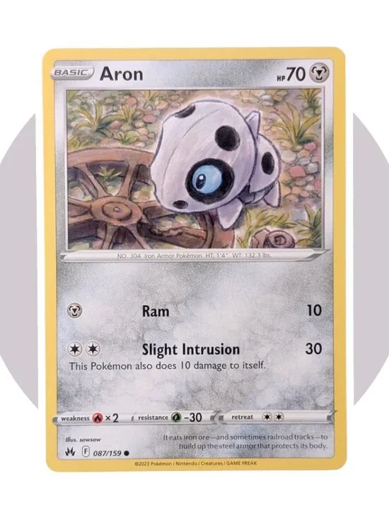 Crown Zenith Pokemon Card (XX65): Aron 087/159