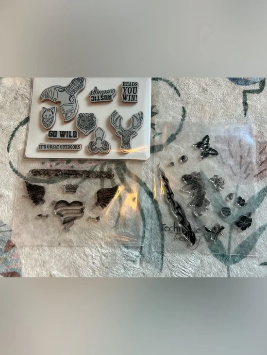 Set of Tattoo and Outdoors Stamps