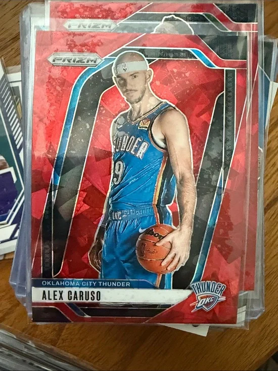 Alex Caruso Oklahoma City Thunder Basketball Trading Card - Red/Blue