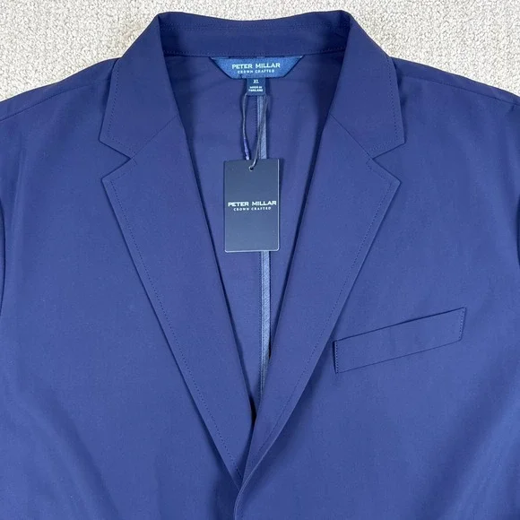 NEW Peter Millar Mens XL Navy Bingham Crown Crafted Performance Stretch Blazer