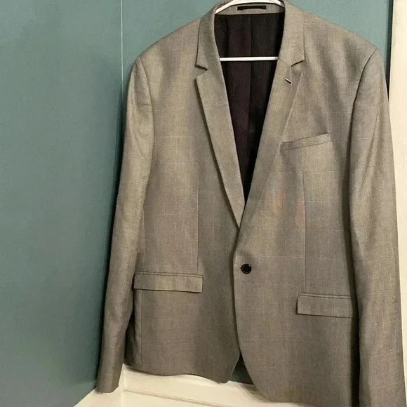ASOS men’s blazer - size 46 - grey - 2 rear vents