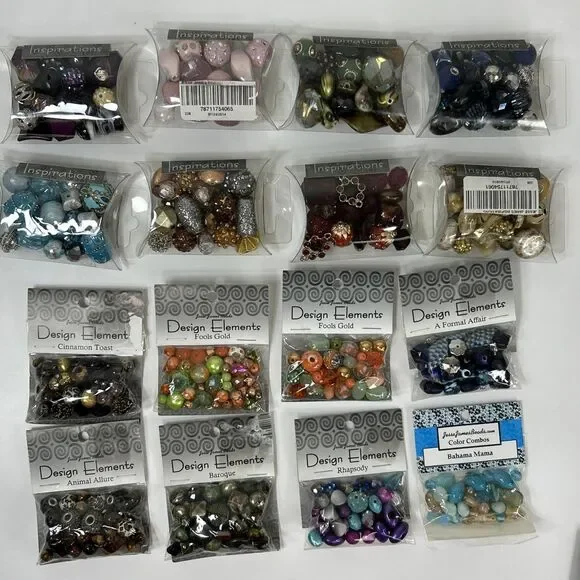 Lot Jesse James Inspiration Boho Focal Craft Beads Jewelry Making Orchid Blue