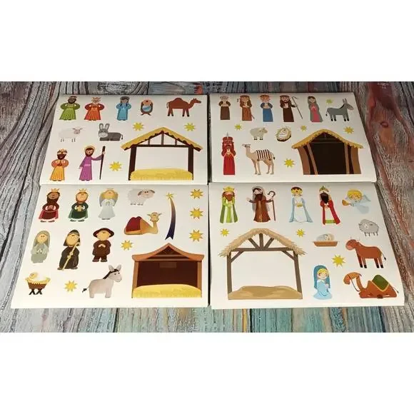 Nativity Scene Holiday Stickers Set‎