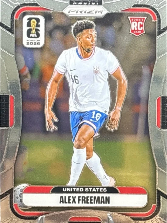 Panini Prizm Alex Freeman Rookie Soccer Trading Card
