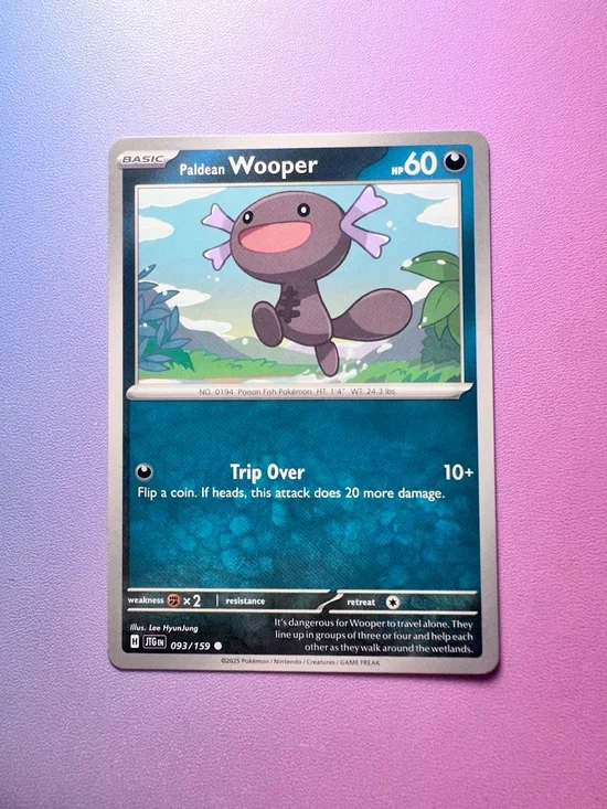 paldean wooper - 093/159 (common) — pokémon: journey together