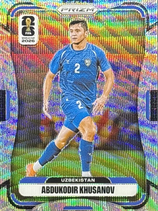 Panini Prizm Uzbekistan Abdulkodir Khusanov Soccer Card - Prizm