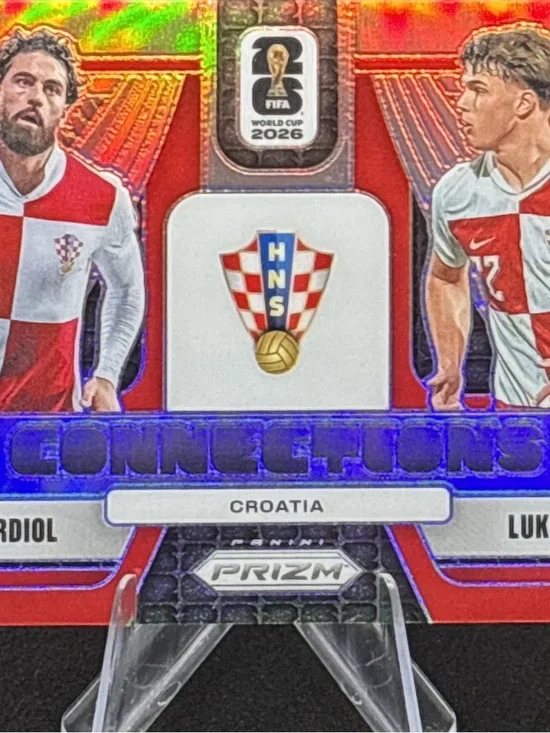 Panini Prizm Croatia Connections Trading Card - Josko Gvardiol & Luka Vuskovic