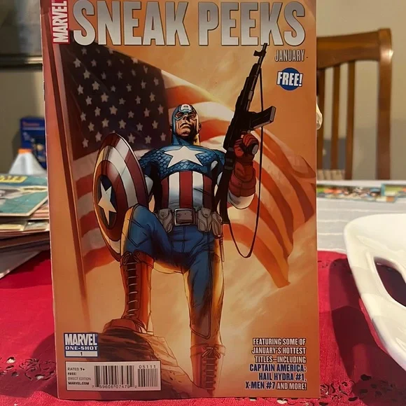 Marvel Sneak Peeks #3 VF/NM ; Marvel Captain America comic book 2011