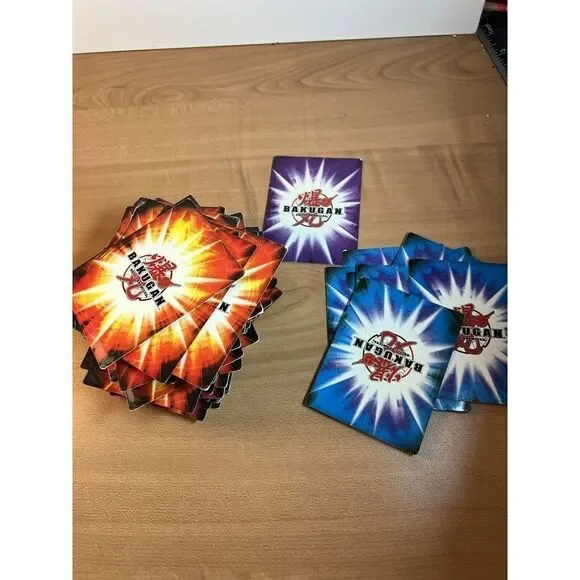 Collection Of Bakughan Trading Cards In Album