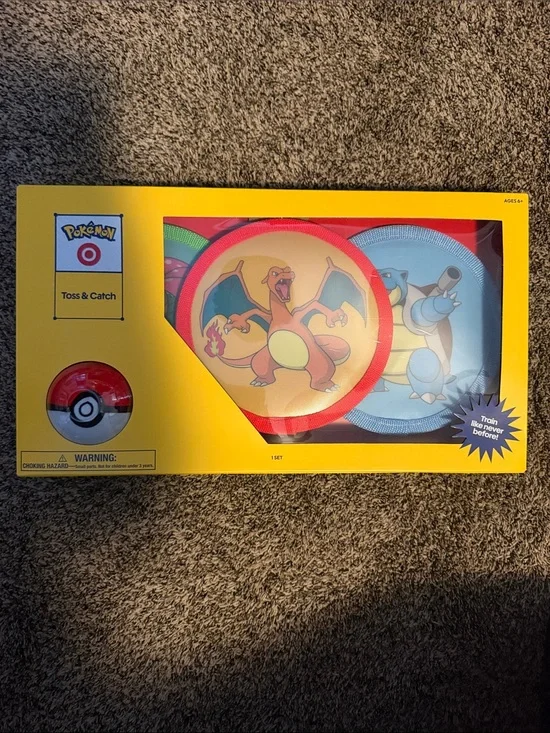 Pokemon Toss & Catch Set - Yellow, Red, Blue