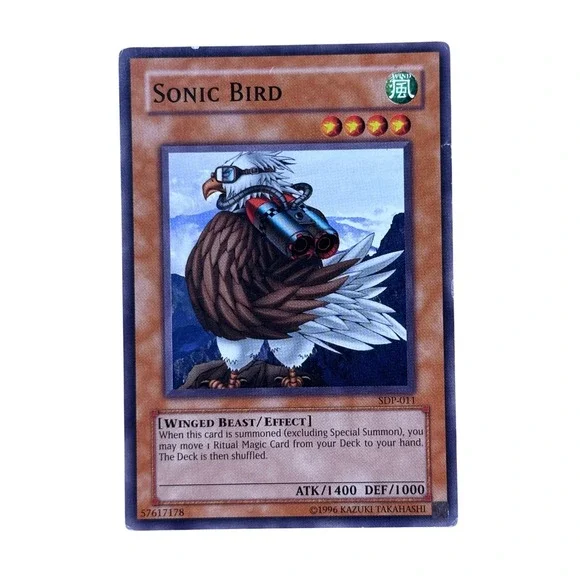 Yu-Gi-Oh! Trading Card Brown Sonic Bird SDP-011 1st Edition Effect‎