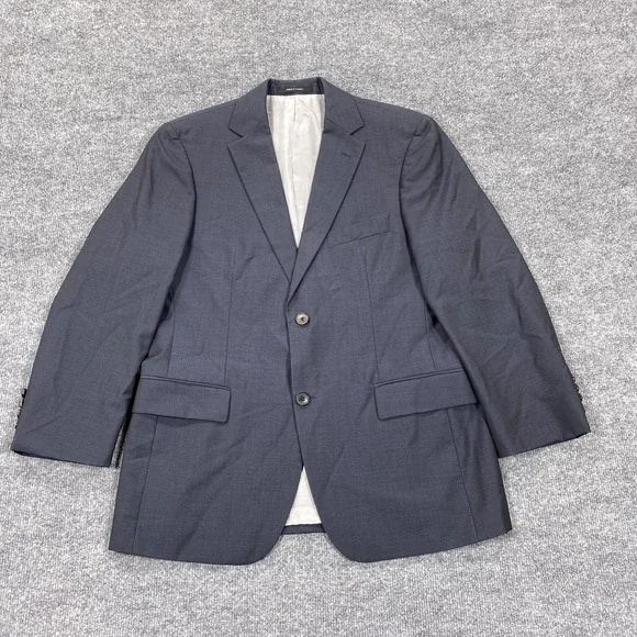 Hugo Boss Suit Jacket Mens 38S Gray Check Pasolini Movie Two Button‎ Lined