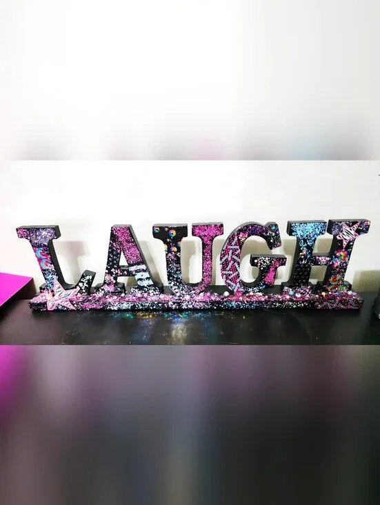 Wood Bedazzled Decor Item