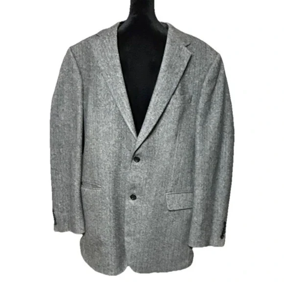 Gianfranco Ruffini Italy Men's Sport Coat Blazer Two Button Gray Camel Blend 42L