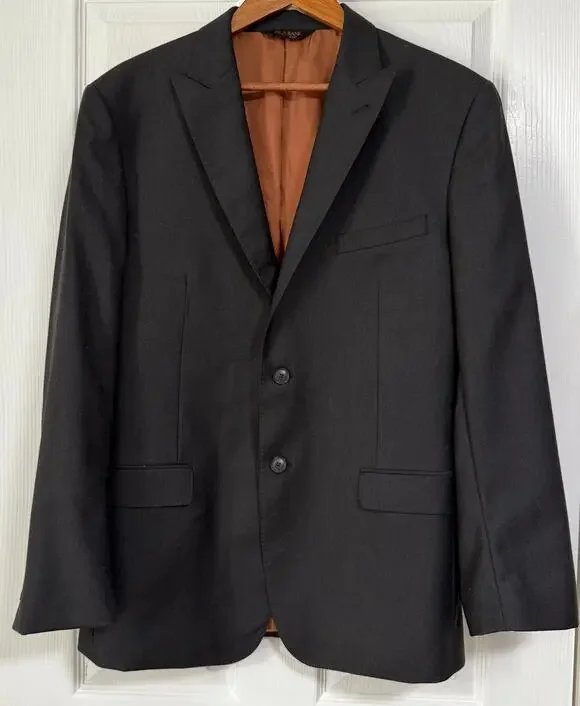 Jos. A. Bank Men's Charcoal 100%Wool Slim Fit Sportscoat Blazer Size 42R