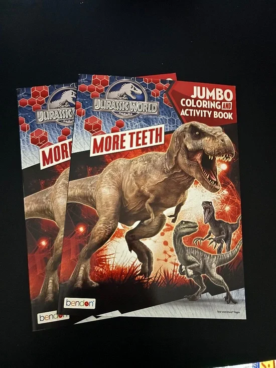 Jurassic World Dinosaur coloring books