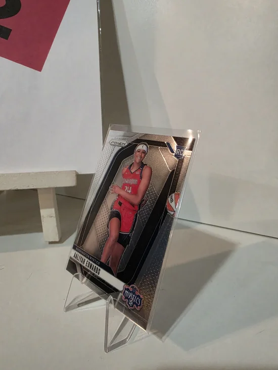 Aaliyah Edwards Rookie Basketball Trading Card - Silver/Purple