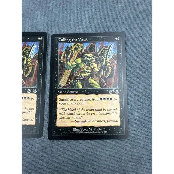 MTG Culling the Weak Exodus 55/143 Lot of 2 Rare English Regular