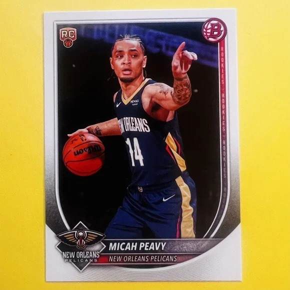 2025-26 Bowman Basketball Micah Peavy RC‎ #41 New Orleans Pelicans Base
