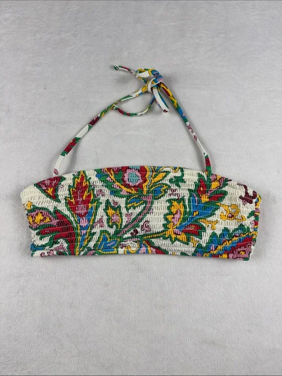 Boden Colorful Swim top Floral Halter Bikini top Women’s 8