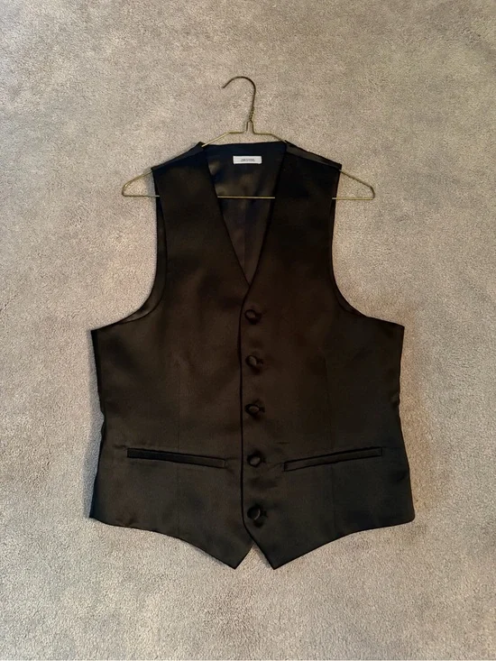 jf j.ferrar Black Men's Formal Dress Vest