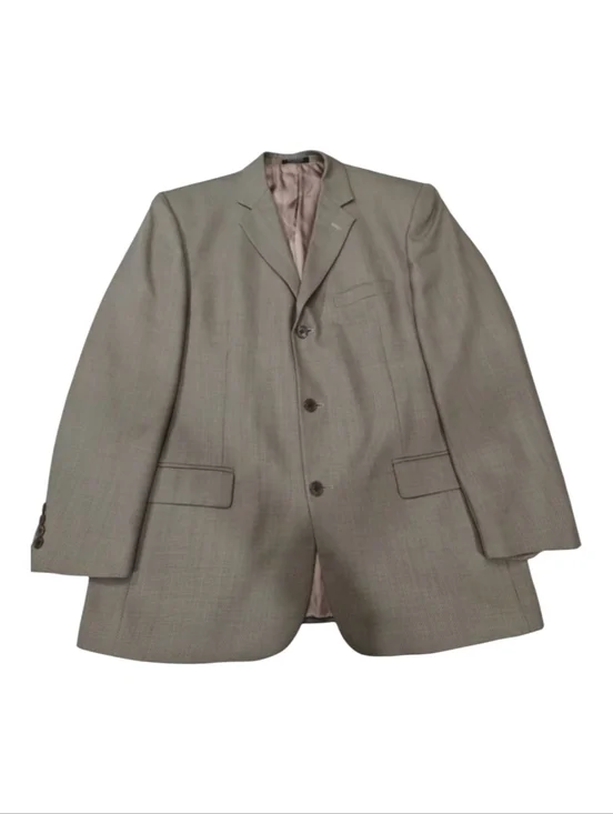Andrew Fezza Vintage S&K Famous Brands Men's Tan Wool Sportscoat Jacket