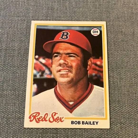 1978 Topps Boston Red Sox Baseball Card Trading Card