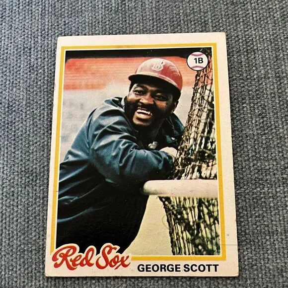 1978 Topps Boston Red Sox Baseball Card Trading Card