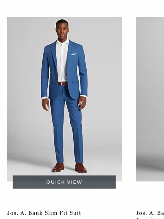 Jos. A. Bank Slim Fit Navy Men's Dress Suit