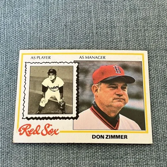 1978 Topps Boston Red Sox Baseball Card Trading Card