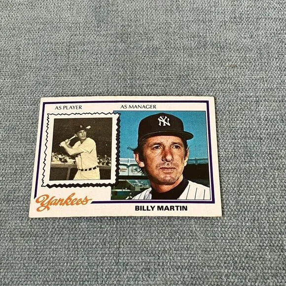 1978 Topps New York Yankees Baseball Card Trading Card