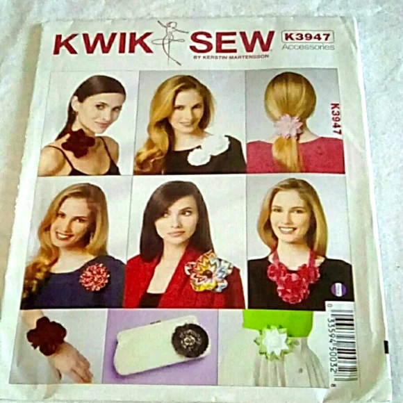 Kwik Sew K3947 Flower accessories New &Uncut