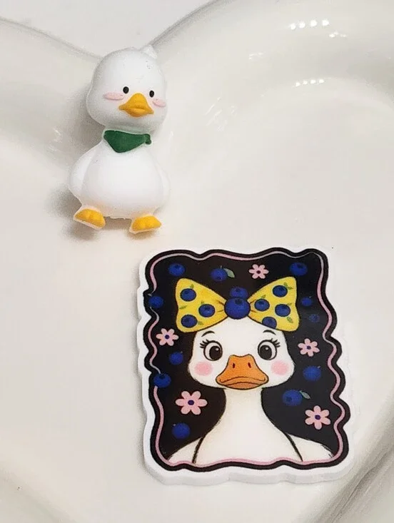 Goose‎ Flatback Focal Bead Badge Keychain Crafts Beaded Pen Magnet Hairbow