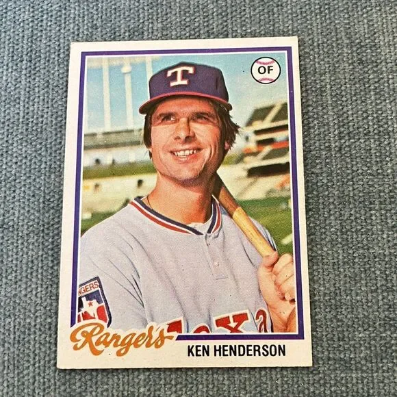 1978 Topps Texas Rangers Baseball Card Trading Card