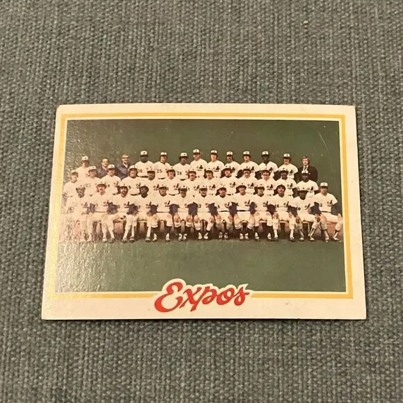 1978 Topps Montreal Expos Baseball Card Trading Card