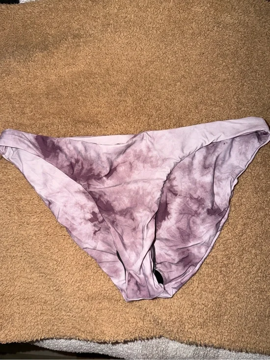 Volcom Tie Dye/Acid Wash Purple Bikini Bottoms
