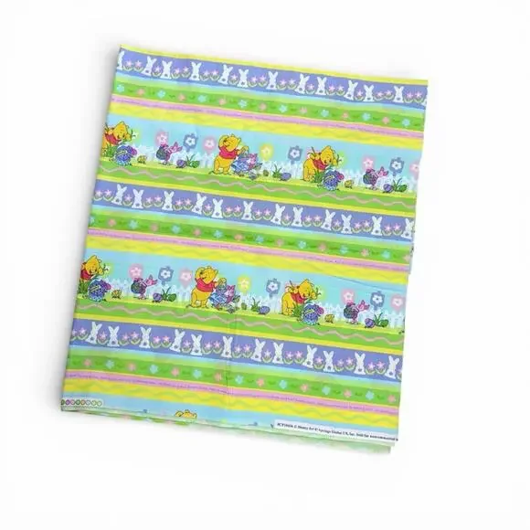 Vintage Colorful Winnie the Pooh Easter Spring Fabric - 2‎ yards