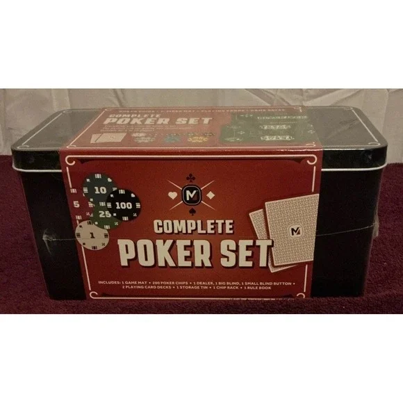 2024‎ MinnARK Sports Complete Poker Set, New In Sealed Tin