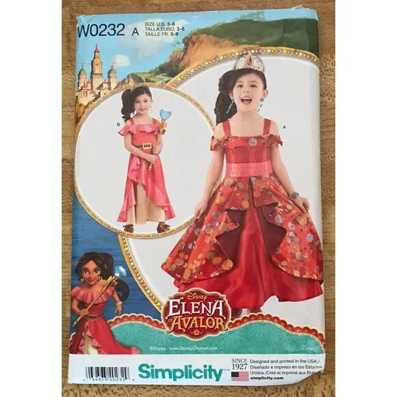 #W0232 Simplicity Kids costume sewing pattern size 3-8 UNCUT