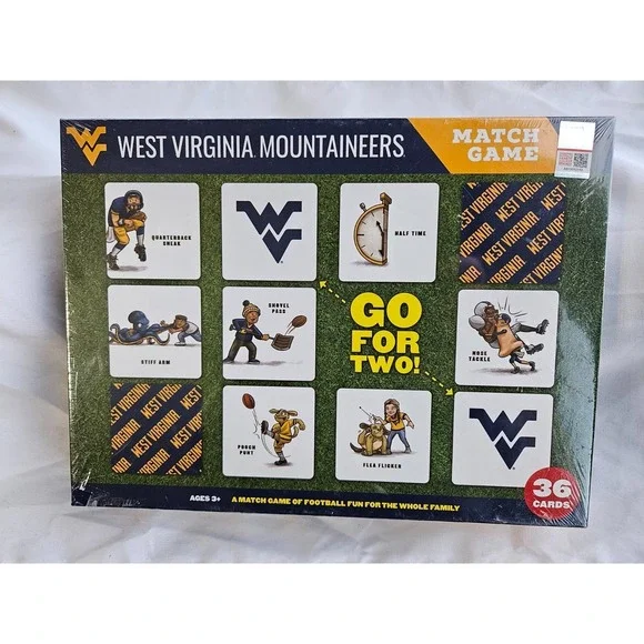 NCAA West Virginia Mountaineers Licensed Memory Match Game‎