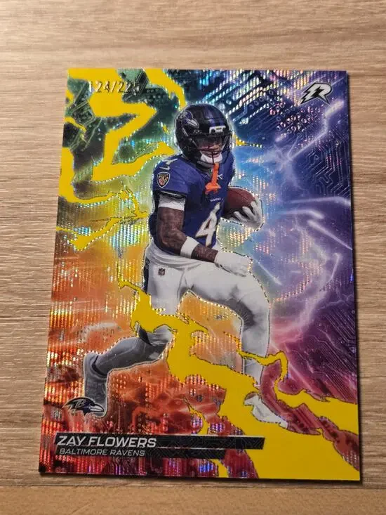 2025 Topps Resurgence Zay Flowers Circuit Breakers Yellow Surge /225 CB-25