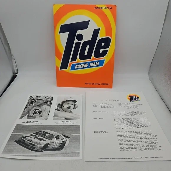 Vintage Nascar Press Kit Tide Racing Team Ricky Rudd Media Guide #10‎ Bill Ingle
