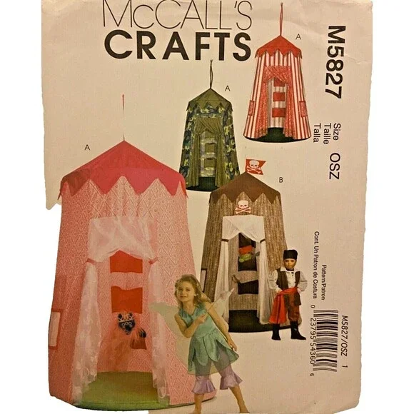 #M5827 McCalls Crafts Play Canopy Sewing Pattern