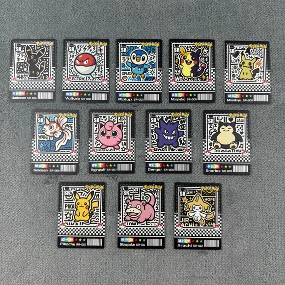 Pokemon Chinese Mengka 2.0 Complete Set 12 Cards SR